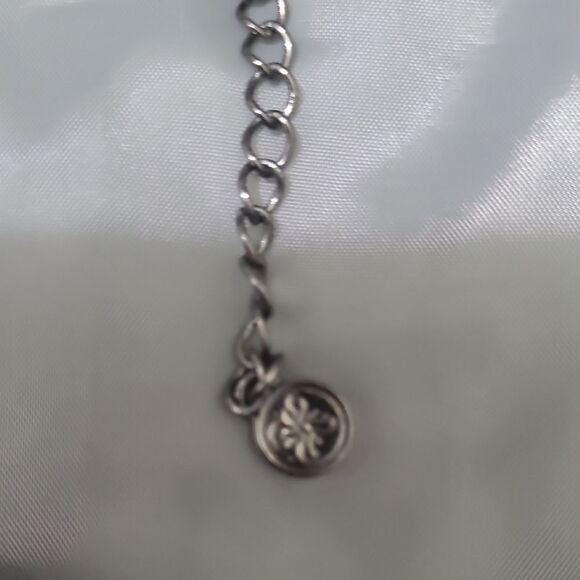 Contemporary Black and Silver Chain Necklace with Intricate Patterns - Picture 2 of 6